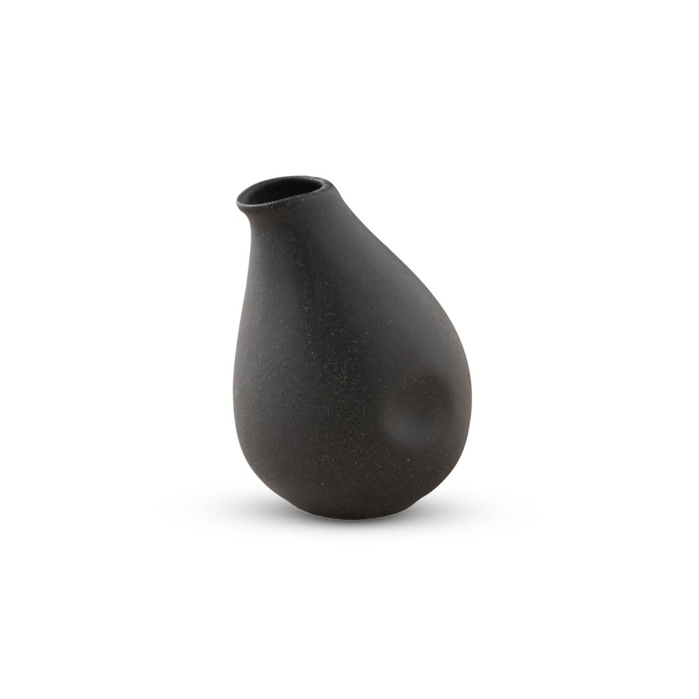 Iga Black Offset Sake Bottle