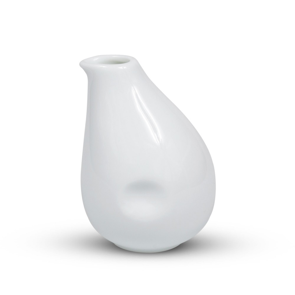 Iga White Offset Sake Bottle