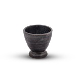 Kyo Black Round Sake Cup