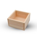 Hinoki Wood Square Sake Box