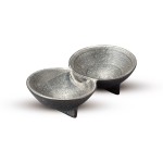 Shusetsu Silver 2 Divided Sauce Dish