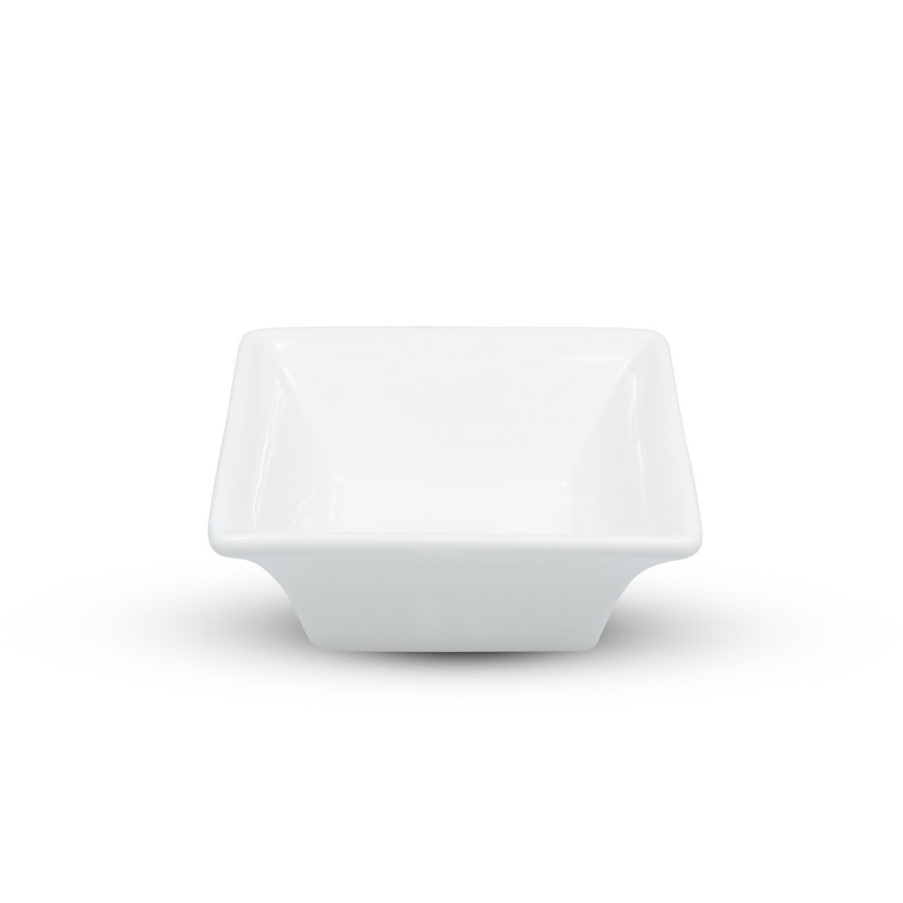 Alumina White Square Sauce Dish, JSDS-J01401