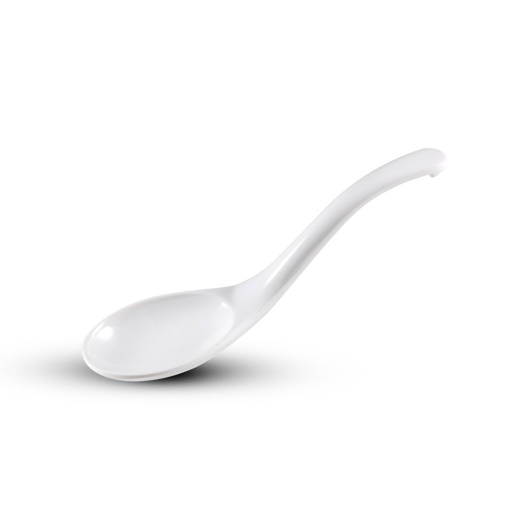 White Relaxed Melamine Spoon