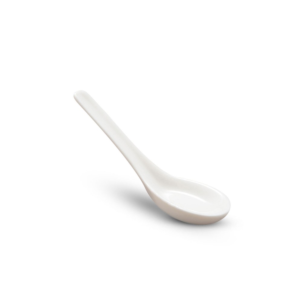 Fusion White Ceramic Mini Spoon