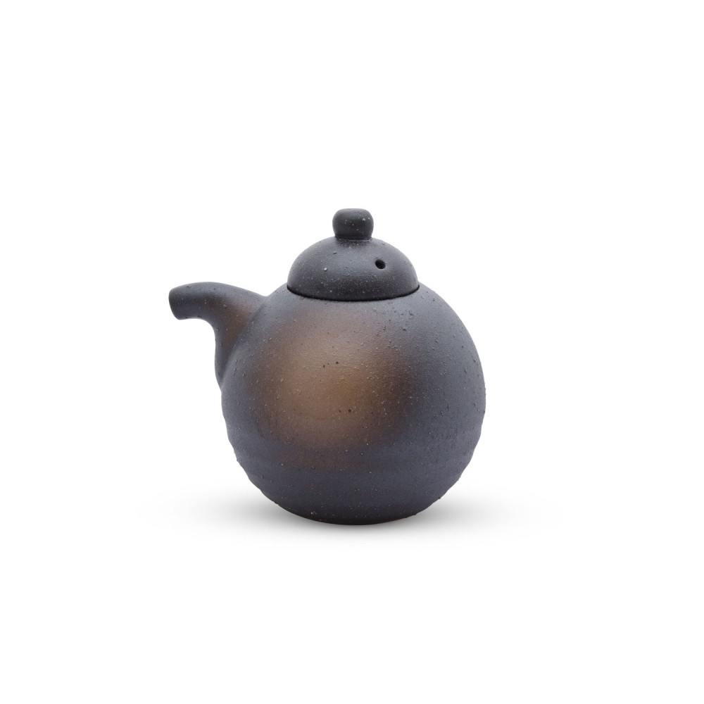 Black Bizen Sauce Pot