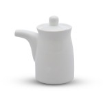 Fusion White Sauce Pot with Silicone Lid