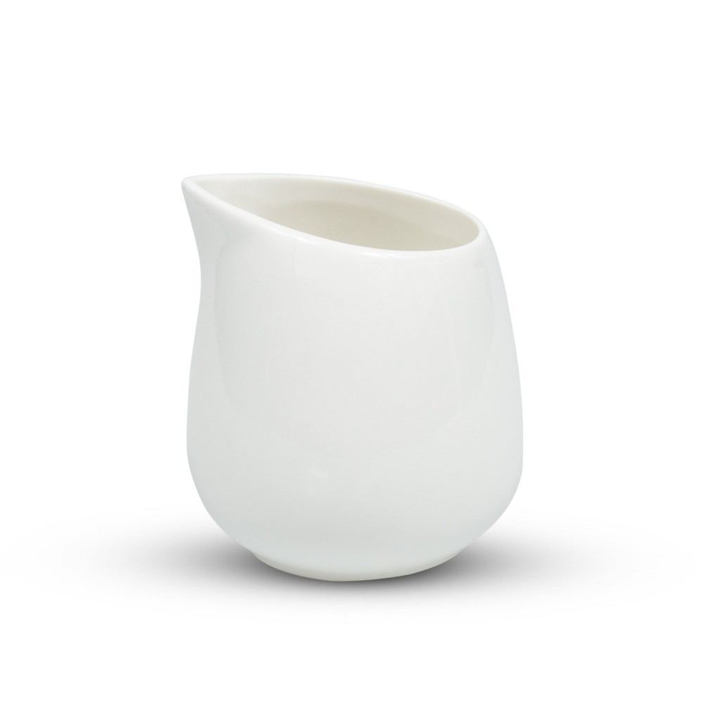  Alumina White Round Creamer Pot, JSPT-J00102