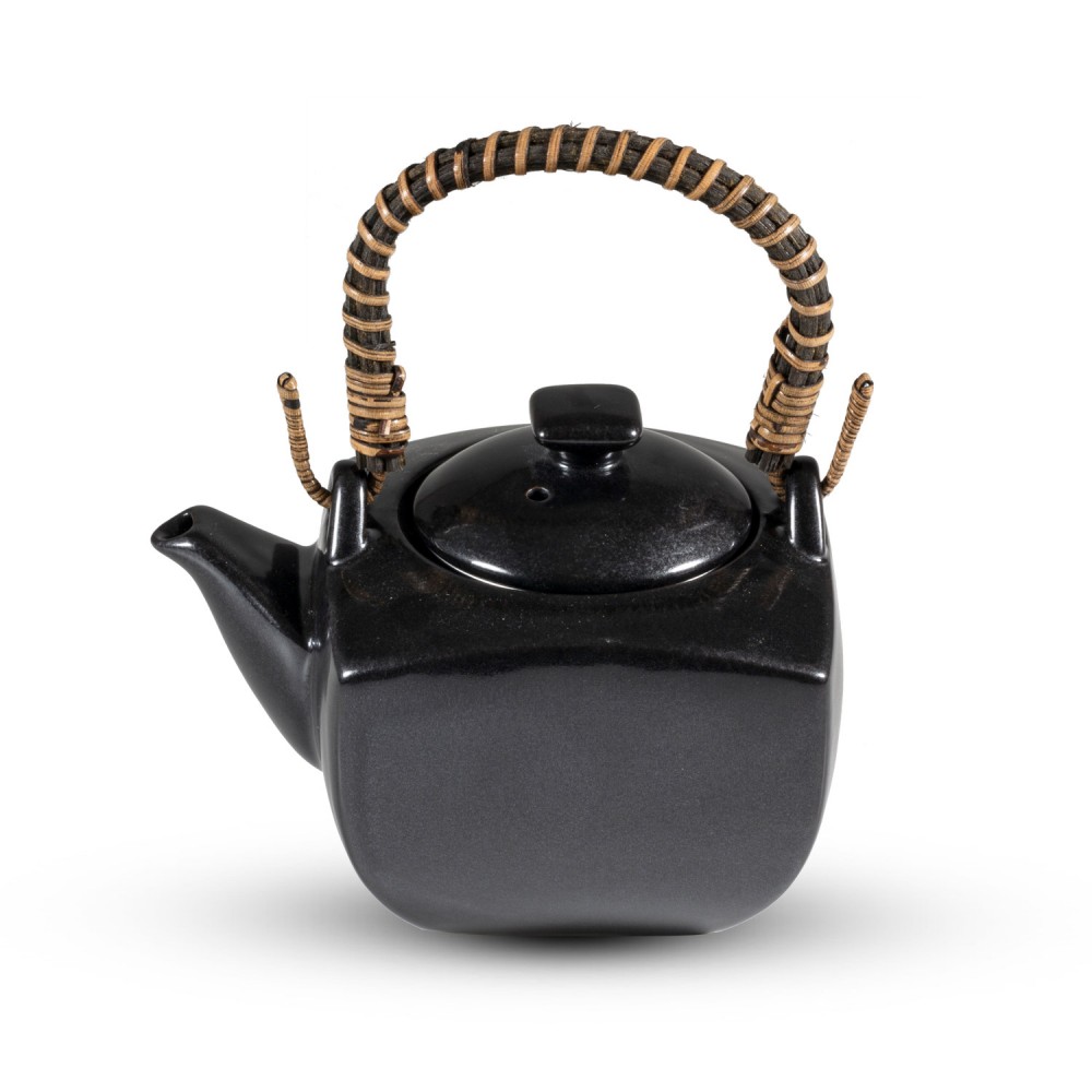 Tessa Black Square Teapot