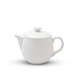  Fusion White Ceramic Teapot, JTEP-A10989