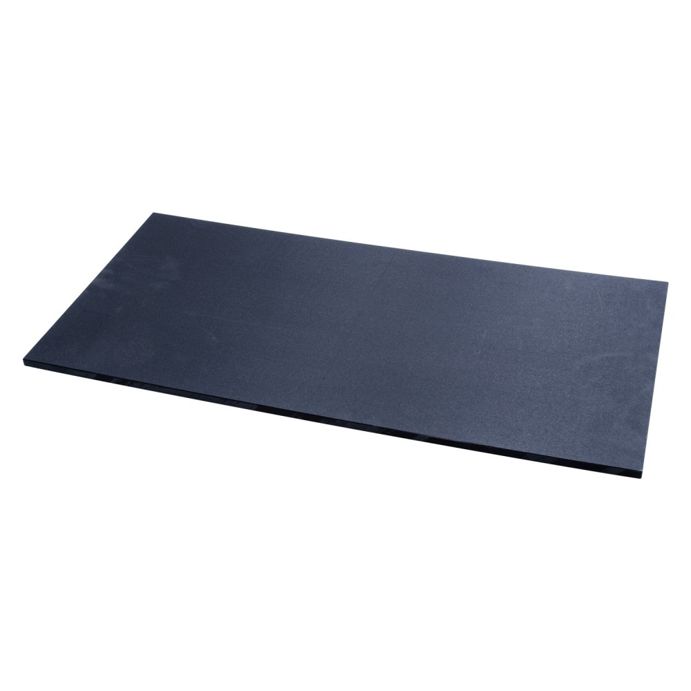 Black Slip Resistant Polyethylene Cutting Board 39.25"L x 15.75"W x 0.75"H