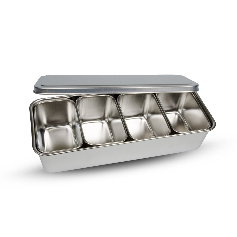 Stainless Yakumi Pan - 4 compartments