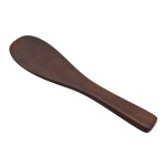 Small Dark Brown Wooden Rice Spatula