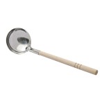 Stainless Ladle without Holes / Wooden Handle