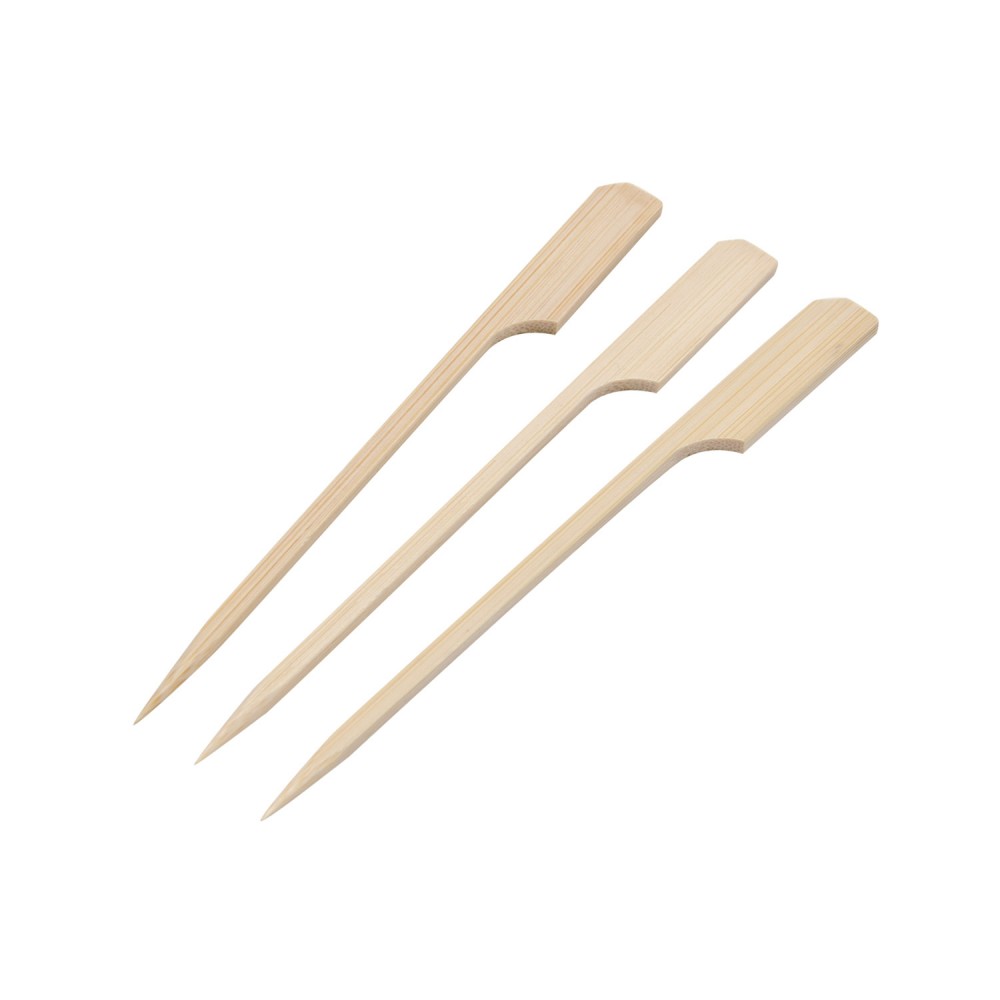 Flag / Gun Shaped Bamboo Skewers (Teppo Gushi) Natural 3.5" (9cm) (100pcs/pk)