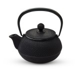 Black Arare Cast Iron Teapot