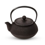 Black Arare Cast Iron Teapot made in Japan