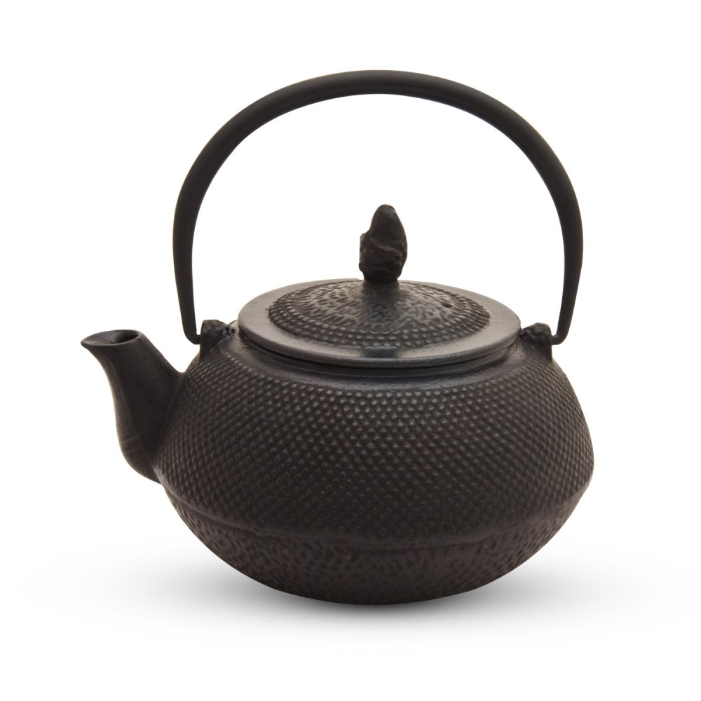 Black Arare Cast Iron Teapot